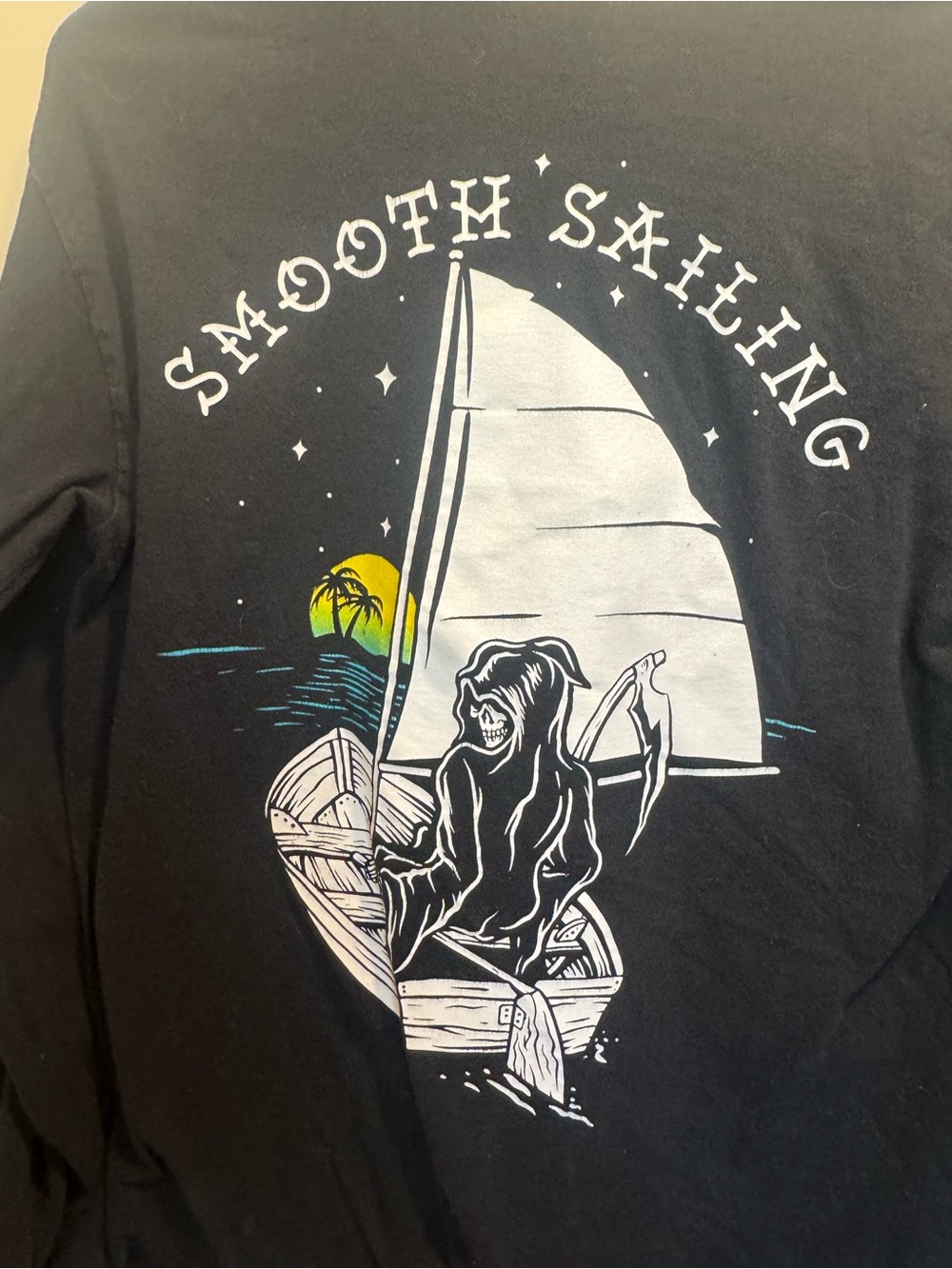 Retrofit Black 'Smooth Sailing' Graphic Tee